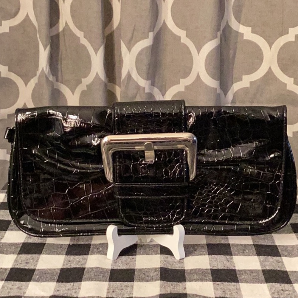 Black Belt Buckle Clutch